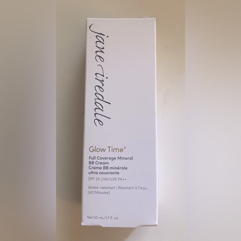 Jane Iredale Glow Time! BB cream with 25 full spectrum SPF coverage.